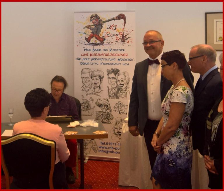 Schnellzeichner Mike Bauer aus MV, Rostock